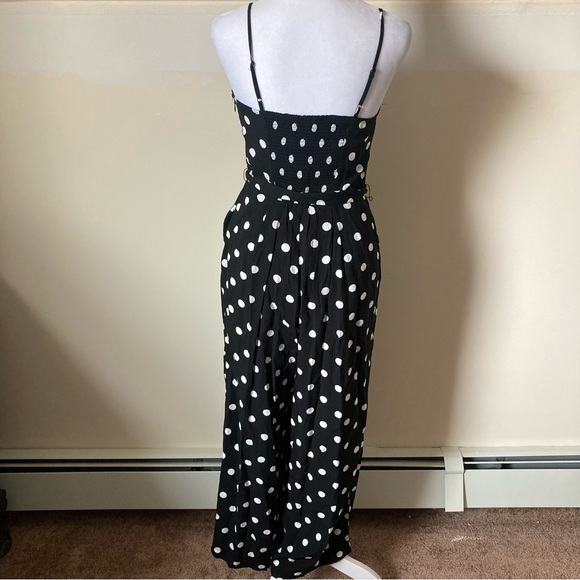 J. Crew Black and White Polka Dot Jumpsuit size 0P - Picture 3 of 7